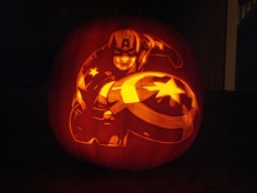 Captain America Pumpkin